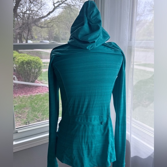 ATHLETA Teal Long Sleeve Athletic Top Full Zip Up - Picture 5 of 10